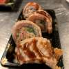 Flamed salmon